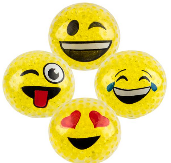 SQUEEZY BEAD EMOTICON BALL (12 per unit) #CABEEMO (F-26)