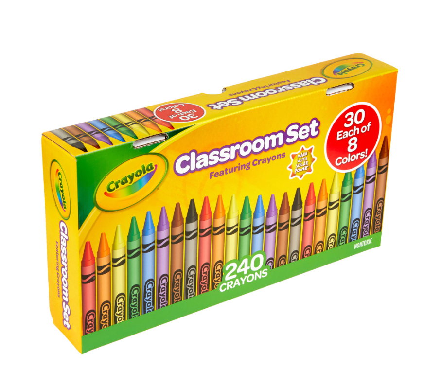 6/8/12/24Pcs Crayons for Kids School Supplies Grades 3-5 Crayons for Ages 7