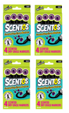 WeVeel Scentos Scented Dry Erase Markers 4 pack, #40901