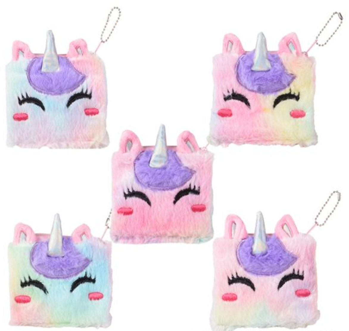 72 Wholesale Keychain Coin Purse Metallic Kitty - at -  wholesalesockdeals.com
