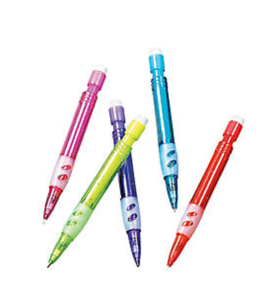 Fun Express Mini Grip Mechanical Pencils, Assorted - 24 count