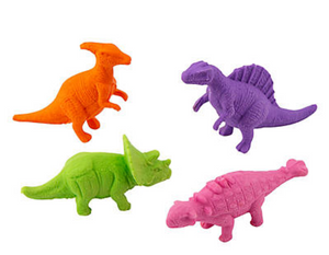 Dinosaur Erasers, (24 per unit) #13704759 (G-11)