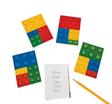 Block Lego Colored Design Notepads (12 per) #5P-13705647, A-33