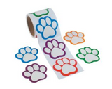 Paw Print Name Tags/Labels (100ct. Roll) #13742142, E-38