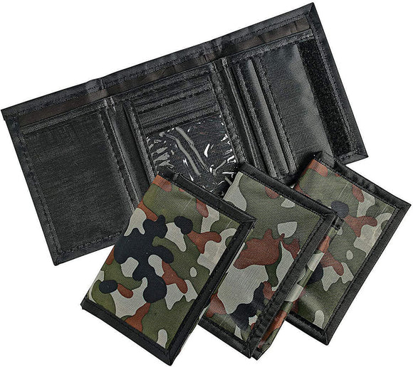 Camo Tri-fold Wallet (12/unit), #14450 (A-53)