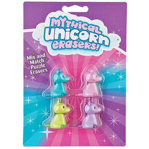 Mini Unicorn Puzzle Erasers 12 pcs. (3-4 packs), 13764395, E-50